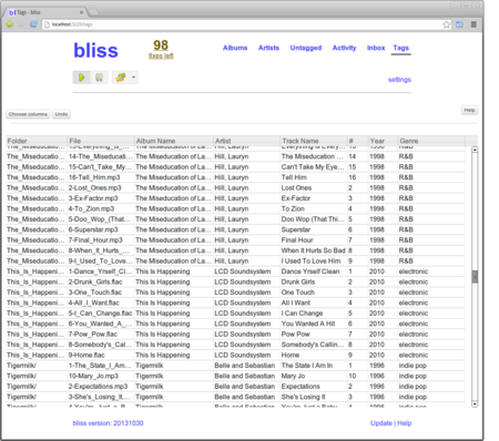 Effortless MP3 tagging for large music collections.