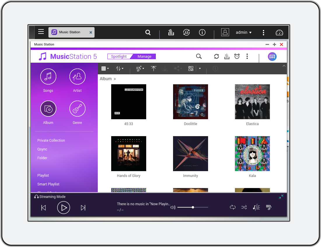 qnap music station playlist export to usb